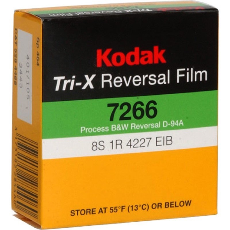 KODAK FILM TRI-X B&W REVERSAL FILM  7266 SUPER 8