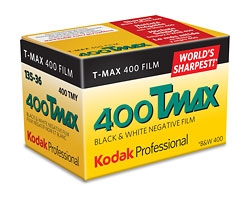 KODAK TMAX 400 BLACK & WHITE 35MM FILM 36 EXPOSURES