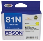 EPSON 81N YELLOW HIGH CAPACITY INK CARTRIDGE
