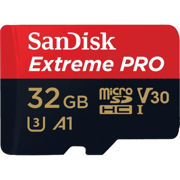 SANDISK EXTREME PRO MICROSDHC UHS-I CARD 32GB READ 100MB/S WRITE 90MB/S